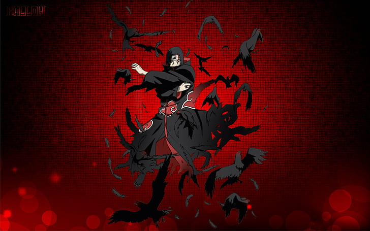 Hd Wallpaper Raven Naruto Shippuuden Akatsuki Anime Anime Boys Uchiha Itachi Wallpaper Flare