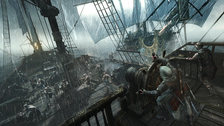 Assassin's Creed, Edward Kenway, naval battles, pirates