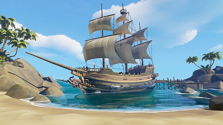 Video Game, Sea Of Thieves, Ship, HD wallpaper
