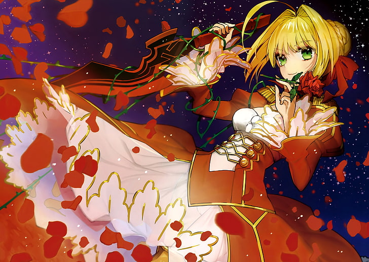 Hd Wallpaper Fate Extra Fate Series Saber Extra Empress Nero One Person Wallpaper Flare