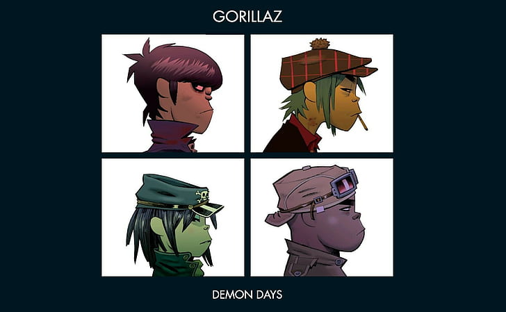 gorillaz music album covers demon days, people, human body part