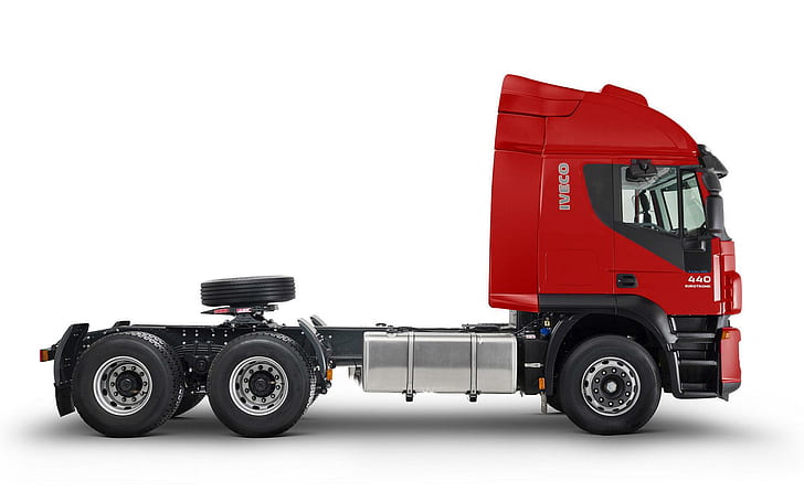 2012 Iveco Stralis 440, red trailer truck, cars, 1920x1200, HD wallpaper
