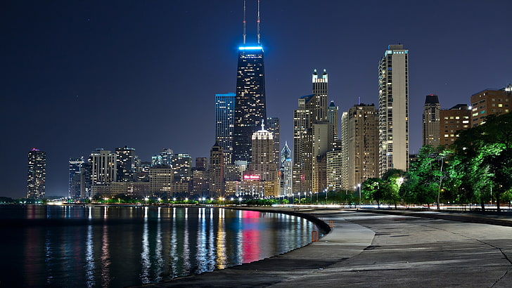 chicago skyscraper beach Wallpaper HD City 4K Wallpapers Images and  Background  Wallpapers Den