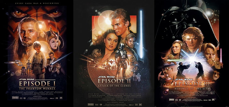 Star Wars, Anakin Skywalker, Blue Lightsaber, C-3PO, Darth Maul, HD wallpaper