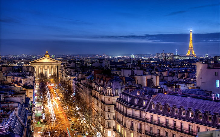 cityscape, Paris, France, Eiffel Tower, architecture, building exterior, HD wallpaper