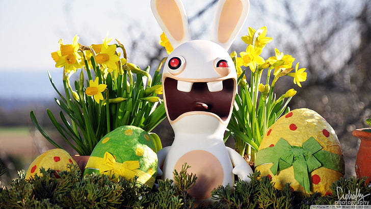 Rabbids Invasion, representation, flowering plant, easter, art and craft