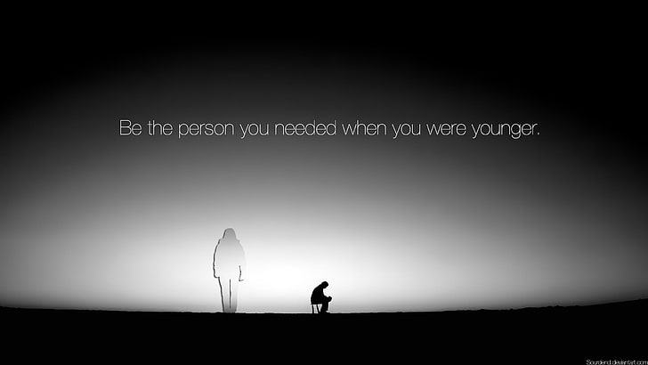 untitled, typography, minimalism, monochrome, text, one person, HD wallpaper