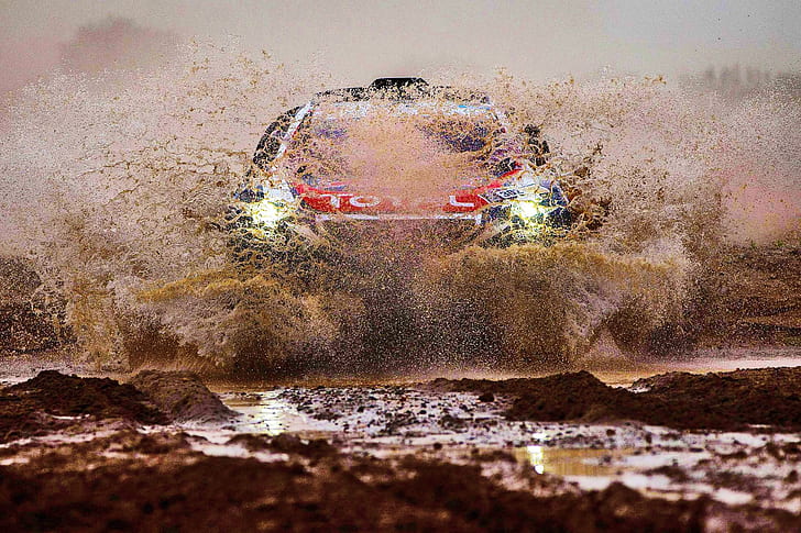mud, dirt, car, vehicle, Rally