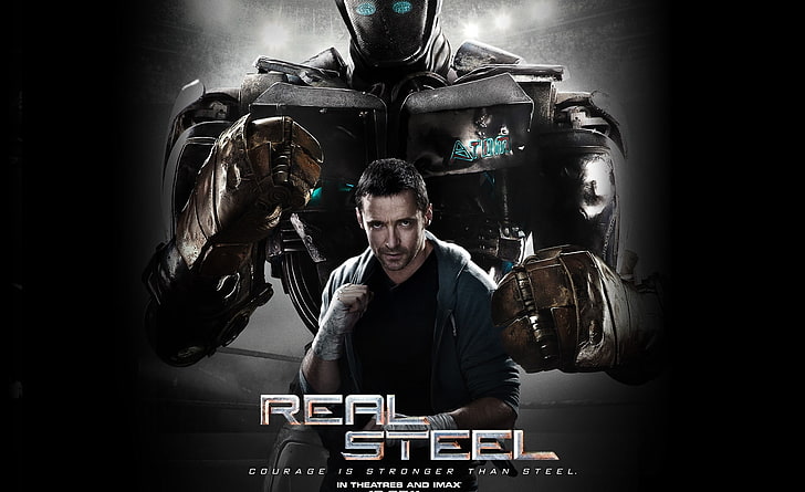 Real Steel Movie 2011, Real Steel poster, Movies, hugh jackman