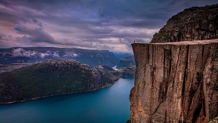 preikestolen, prekestolen, pulpit rock, norway, rogaland, fjord