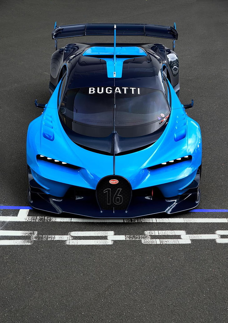 bugatti vision gran turismo show car 2015, transportation, mode of transportation, HD wallpaper