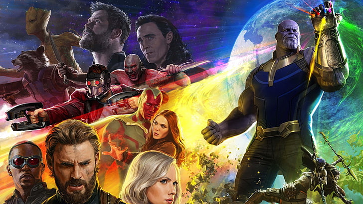 Movie, Avengers: Infinity War, Anthony Mackie, Black Widow, HD wallpaper