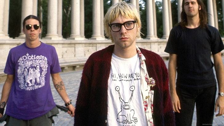 Nirvana, Dave Grohl, Krist Novoselic, Kurt Cobain, grunge, musician