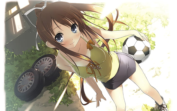 HD wallpaper: soccer anime girls kantoku artist 1920x1200 Sports Football  HD Art | Wallpaper Flare