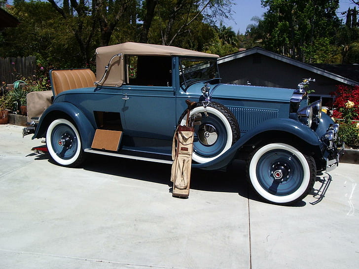 '29 Packard Convertible, coupe, vintage, automobile, classic, HD wallpaper