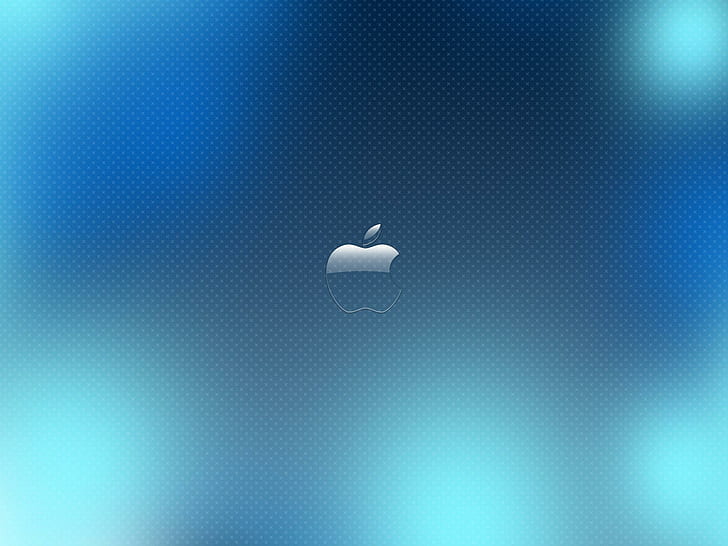 HD wallpaper: Blue Glass Apple, apple logo | Wallpaper Flare