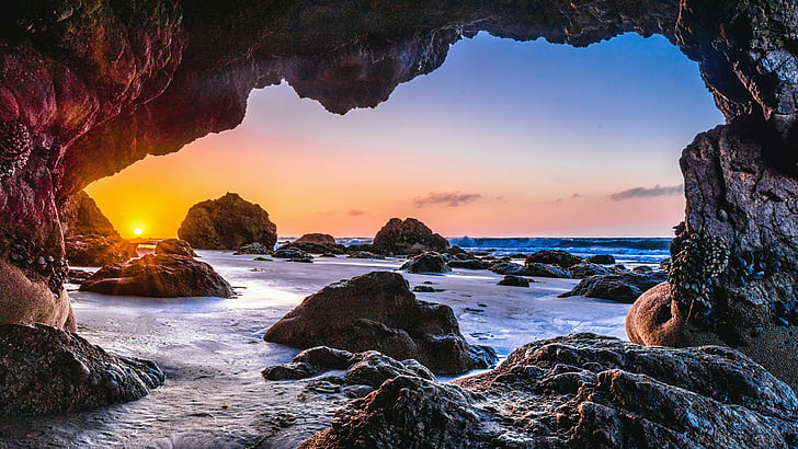 cliff, incredible, amazing, beautiful, epic, body of water, HD wallpaper