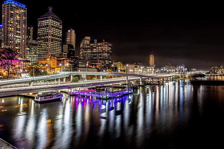 Cities, Brisbane, Australia, Brisbane River, Building, City, HD wallpaper