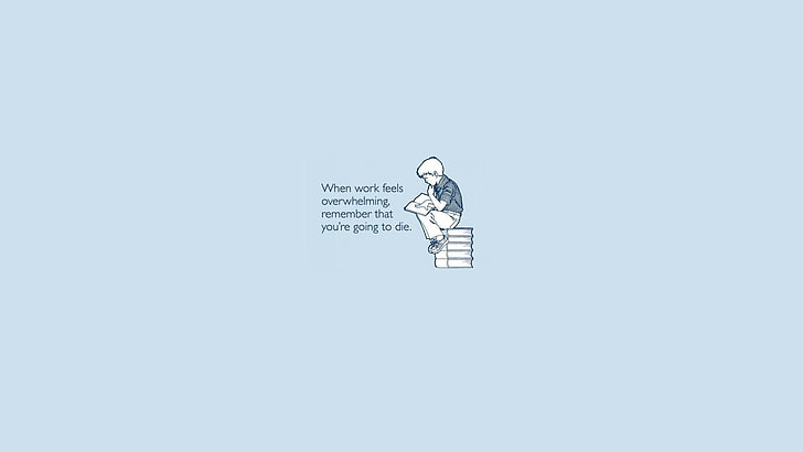 boy sitting on book illustration, quote, text, demotivational, HD wallpaper