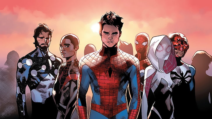 Comic Books, Marvel Comics, Miles Morales, Spider Gwen, spider man