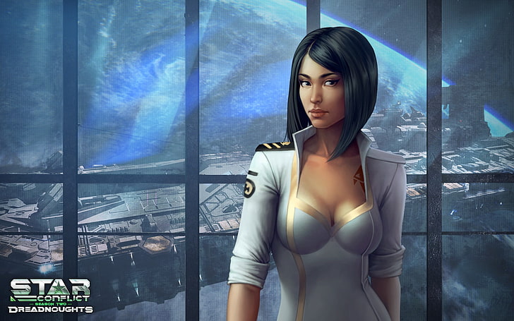 Miss Summer-Star Conflict Game HD Wallpapers, young adult, one person, HD wallpaper