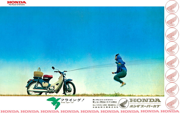 classic cub Honda Super Cub 1 Motorcycles Honda HD Art, scooter, HD wallpaper