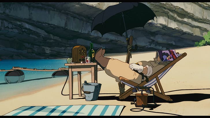 #红猪, Porco Rosso, Studio Ghibli, screen shot, HD wallpaper