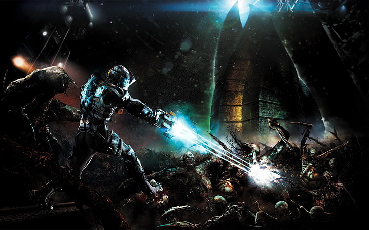 Dead Space, Isaac Clarke, video games, Dead Space 2, illuminated, HD wallpaper