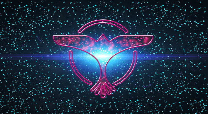 Tiesto Logo, pink bird logo, Music, Life, Club, dj tiesto, club life, HD wallpaper