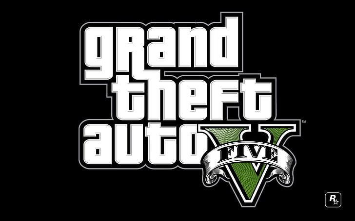 logo Grand Theft Auto V GTA 5 Game HD Wallpaper, Grand Theft Auto V poster