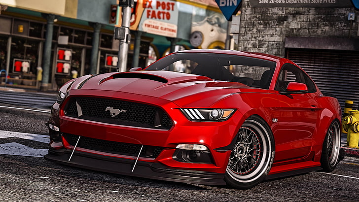 Ford Mustang, GTA, GT350, Grand Theft Auto V, mode of transportation, HD wallpaper