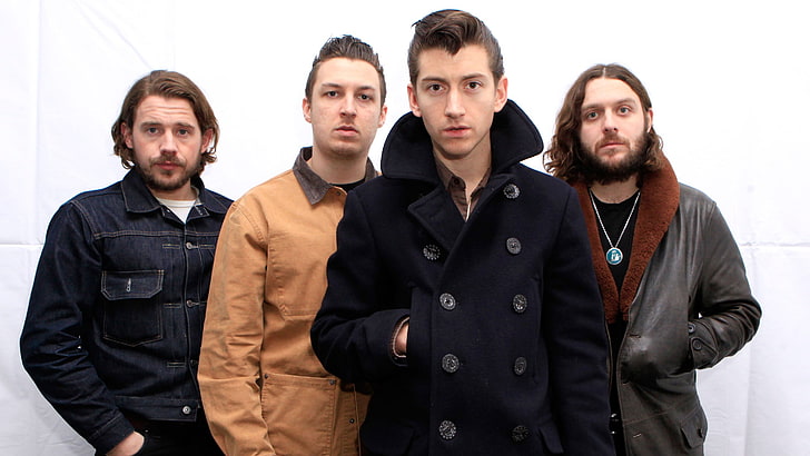 Arctic Monkeys, men, looking at camera, group of people, portrait
