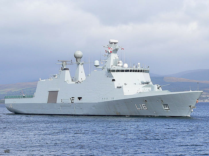 navy, HDMS Absalon (L16), Danish, frigates, military, vehicle