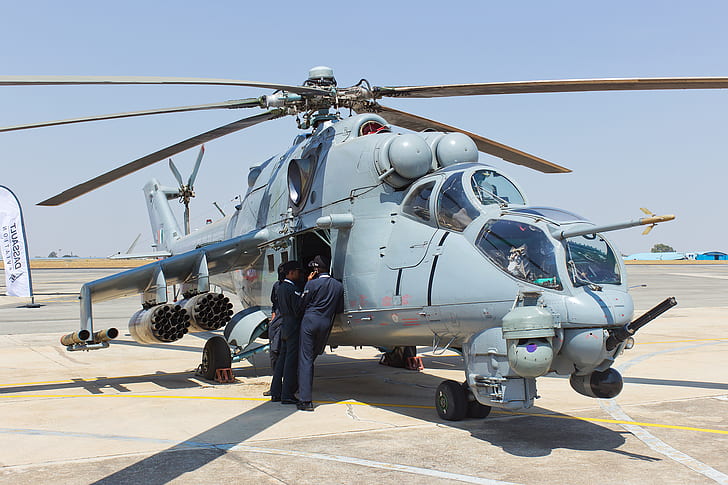 Indian Air Force, Mil Mi-25, military, aircraft, military aircraft