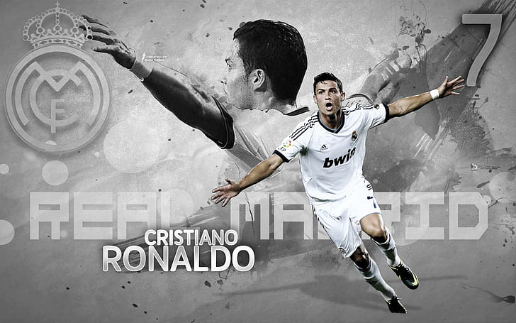 Cristiano Ronaldo Real Madrid CF, celebrity, celebrities, boys, HD wallpaper
