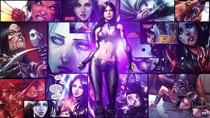 Marvel X-men character wallpaper, digital art, X-23, Marvel Comics, HD wallpaper