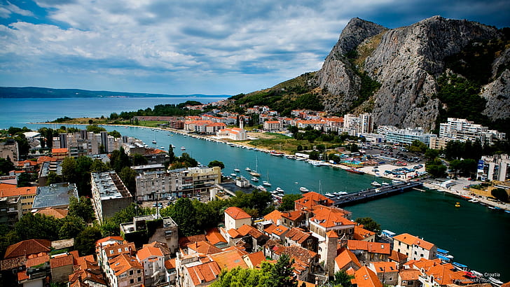 Omis, Croatia, Europe, HD wallpaper