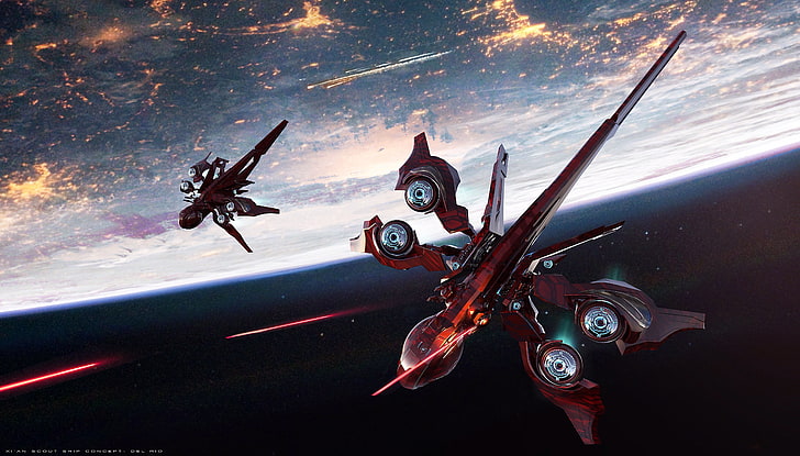 game digital wallpaper, science fiction, Star Citizen, spaceship