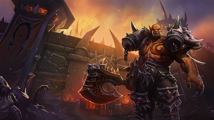 video games, Warcraft, World of Warcraft, Orc, heroes of the storm, HD wallpaper