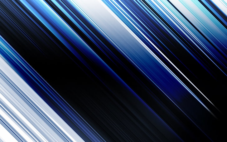 white, blue, strip, black, cool colors, abstract, backgrounds, HD wallpaper