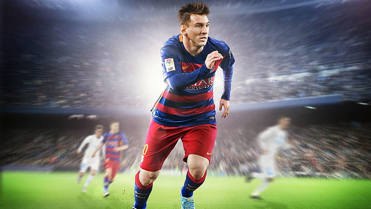 Lionel Messi, Grass, Light, Field, Form, Nike, Stadium, Fifa