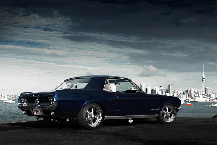 Hd Wallpaper Blue Ford Mustang Coupe Wallpaper Muscle Car 1967 Jake Andrei Diomidov Wallpaper Flare