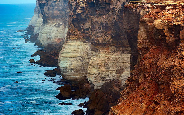 Australia, South Australia, cliffs Gang, brown mountain cliff