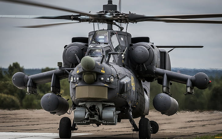 helicopters, military, Mi-28, Russian Air Force