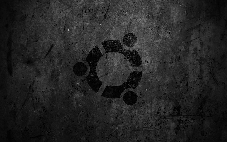 Ubuntu logo, wall - building feature, no people, close-up, communication, HD wallpaper