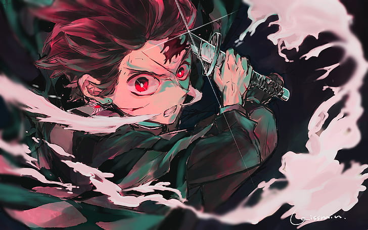 Anime, Demon Slayer: Kimetsu no Yaiba, Boy, Tanjirou Kamado
