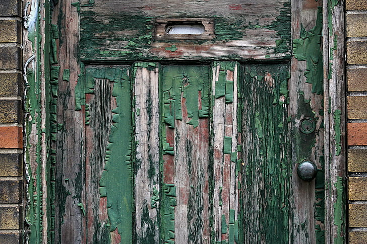 wood, door, old building, HD wallpaper