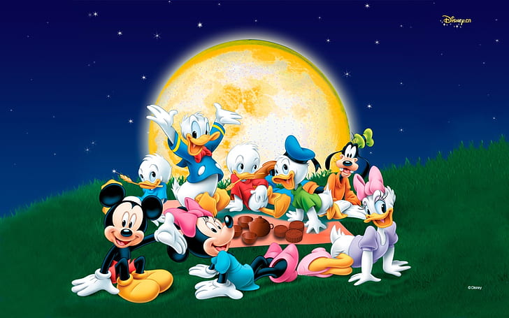 HD wallpaper: Mickey Mouse And Friends With Donald Duck Family Wallpaper |  Wallpaper Flare