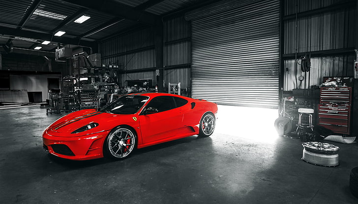 red, F430, Ferrari, sports car, Italy, Scuderia, HD wallpaper
