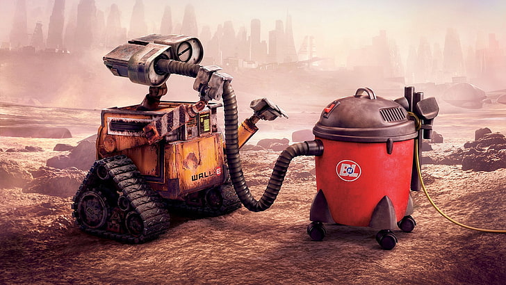 WALL·E, animated movies, transportation, fog, landscape, nature, HD wallpaper